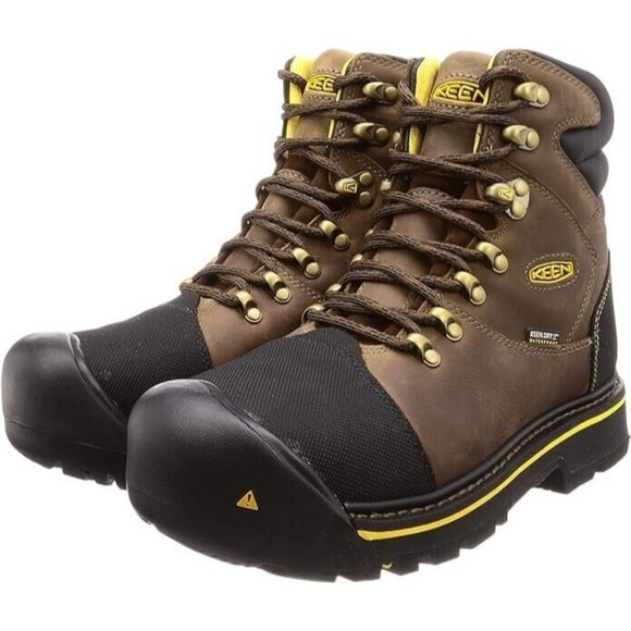 KEEN Utility Mens 11/11.5 Milwaukee 6" WP Steel Toe Waterproof Work Boots NEW - Picture 1 of 5